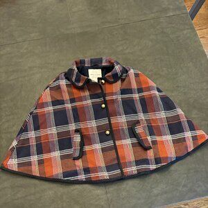Janie and Jack Plaid Cape Size 7 to 8
